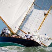 Cowes, Isle of Wight, UK, 19 July 2015Panerai Classic Yacht Challenge 2015British Classic Week 2015InfantaPh: Guido Cantini /Panerai/Sea&See.com