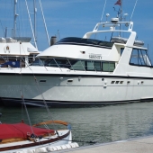 Sanders Motor Yacht Aft Deck Window Screens