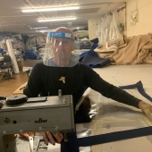 Martin Wilner showing us how great this PPE can be for protection, helping out in between some emergency cover jobs. #withlovex