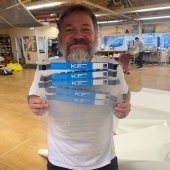 Steve Henley is one of our specialist machinists and will not shave until we have conquered this pandemic. #withlovex