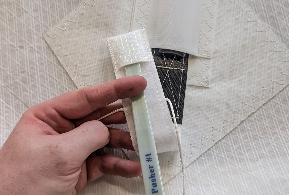 Vertical Velcro Batten Pocket